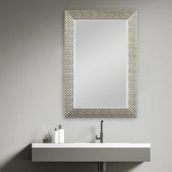 Vhomes Lights Od Mdf Rectangle Mirror With Satin Pewter Finish Mirror -Laural Home Shop 1e01c3a503f04861 8184 w800 h800 b0 p0