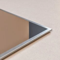 Eviva LLC Eviva Sax Metal Frame Wall Mirror, Brushed Chrome, 36" -Laural Home Shop 1e31c9580304fab3 1035 w800 h800 b0 p0