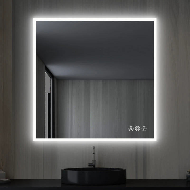Blossom Kitchen & Bath Supply Fogless, Dimmable, Color Temperature Adjustable LED Mirror, 36x36 3 Blossom Kitchen & Bath Supply Fogless, Dimmable, Color Temperature Adjustable LED Mirror, 36x36
