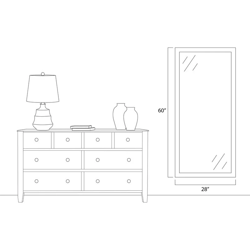 FrameMyMirror Oxfordshire Framed Wall Mirror, Bronze, 28" X 60" 15 FrameMyMirror Oxfordshire Framed Wall Mirror, Bronze, 28" X 60" - Image 13