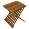 Nordic Style Oiled Teak Folding Stool With Horizontal Slats -Laural Home Shop 1e91f95500fb1beb 4160 w800 h800 b1 p0