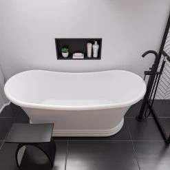 Alfi Trade ABST77BM Black Matte Arched Solid Surface Resin Bathroom / Shower Stool 17 Alfi Trade ABST77BM Black Matte Arched Solid Surface Resin Bathroom / Shower Stool -Laural Home Shop 1eb18fdd012d3eaf 9924 w800 h800 b0 p0