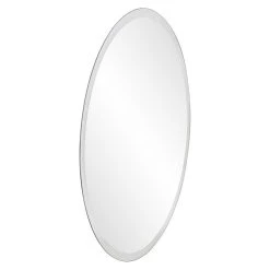 HomeRoots Furniture HomeRoots 12" X 12" Minimalist Round Mirror With Beveled Edge -Laural Home Shop 1f01bb4f0065bde9 6004 w800 h800 b1 p0