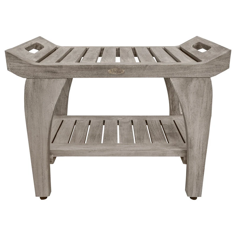 DecoTeak CoastalVogue Tranquility 24" Wide ShowerBench GR156, Gray 3 DecoTeak CoastalVogue Tranquility 24" Wide ShowerBench GR156, Gray