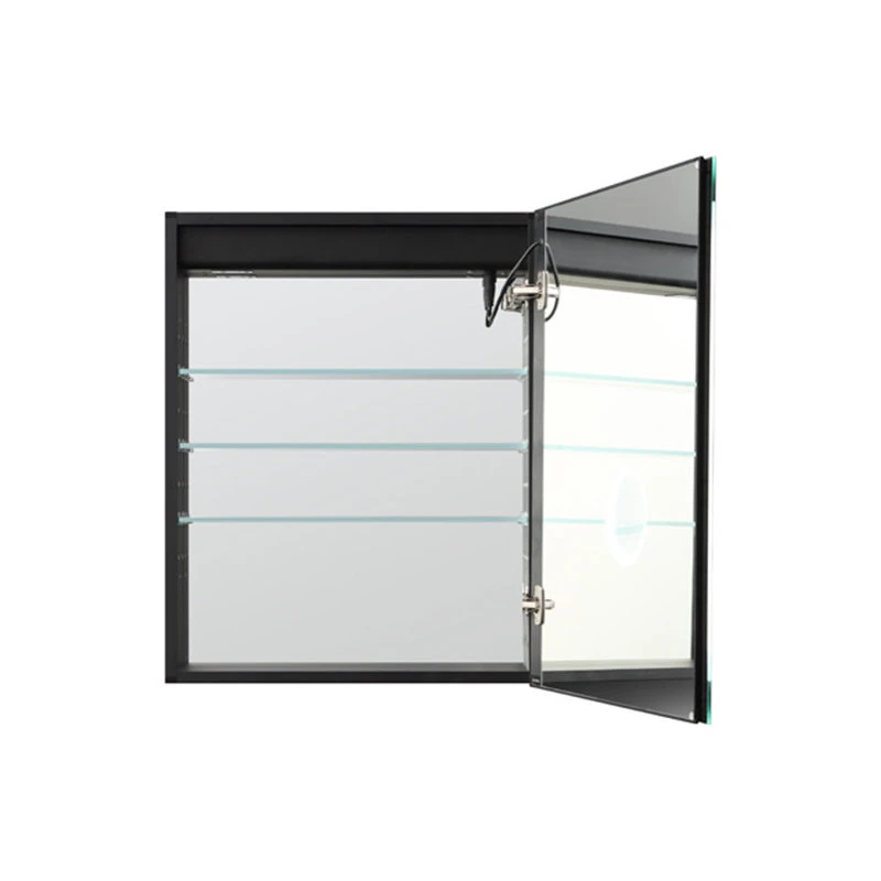 AQUADOM Royale Plus LED Medicine Cabinet Matte Black Right Hinge 24"x30"x5" 6 AQUADOM Royale Plus LED Medicine Cabinet Matte Black Right Hinge 24"x30"x5" - Image 4