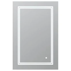 AQUADOM SOHO LED Lighted Bathroom Fog Free Dimmable Mirror 24"x36"x1"