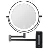 JimsMaison 8 Inch Double-Sided Framed Wall Mounted 10X LED Magnifying Bathroom Mirror, Blac -Laural Home Shop 1f9148a502fdf48e 6331 w800 h800 b1 p0