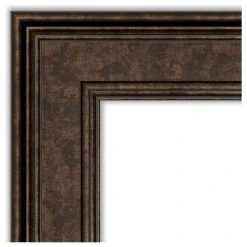 Amanti Art Ridge Bronze Beveled Bathroom Wall Mirror - 25.5 X 25.5 In. -Laural Home Shop 1fc1a62d0d1d1bdb 5262 w800 h800 b1 p0