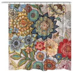 Laural Home Boho Bouquet Shower Curtain