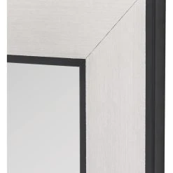 Hitchcock Butterfield Silhana Brushed Silver And Black Mirror, 17.5"x35.5" -Laural Home Shop 20712c5e0d546de7 3439 w800 h800 b0 p0