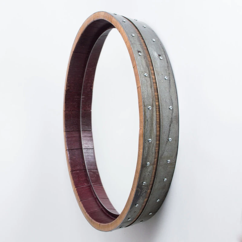 Alpine Wine Design Inverted Wine Barrel Mirror 4 Alpine Wine Design Inverted Wine Barrel Mirror - Image 2