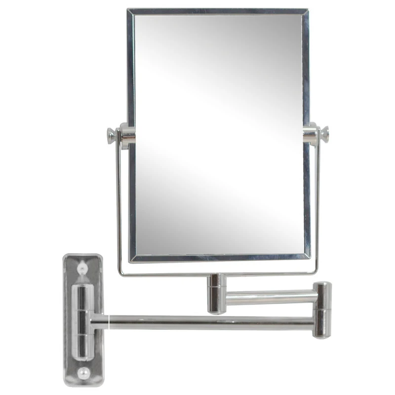 American Imaginations 16.36-in. Rectangle Stainless Steel Wall Mount Magnifying Mirror In Chrome Color 3 American Imaginations 16.36-in. Rectangle Stainless Steel Wall Mount Magnifying Mirror In Chrome Color