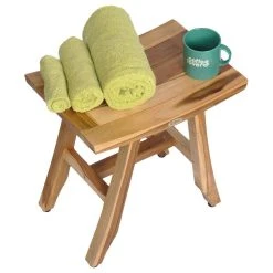 Ecodecors Satori Eastern Style Earthyteak Shower Bench, 18", Without Shelf -Laural Home Shop 2151c0f308112ba0 8248 w800 h800 b1 p0