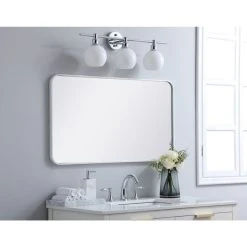 Elegant Decor Evermore Vanity Mirror White -Laural Home Shop 2191c0f900c3b9a6 9189 w800 h800 b0 p0