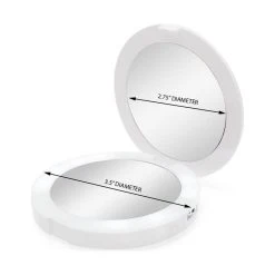 Impressions Vanity Company ChargeUp LED Compact Mirror & USB Power Bank, Compact Illuminated Mirror, White 11 Impressions Vanity Company ChargeUp LED Compact Mirror & USB Power Bank, Compact Illuminated Mirror, White -Laural Home Shop 22d1e39a0f177e73 8807 w800 h800 b1 p0