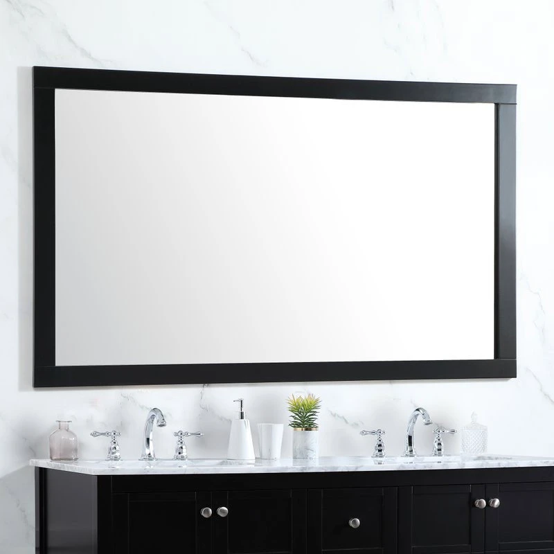 Elegant Furniture & Lighting Alice Vanity Mirror, 60"x36", Black 5 Elegant Furniture & Lighting Alice Vanity Mirror, 60"x36", Black - Image 3