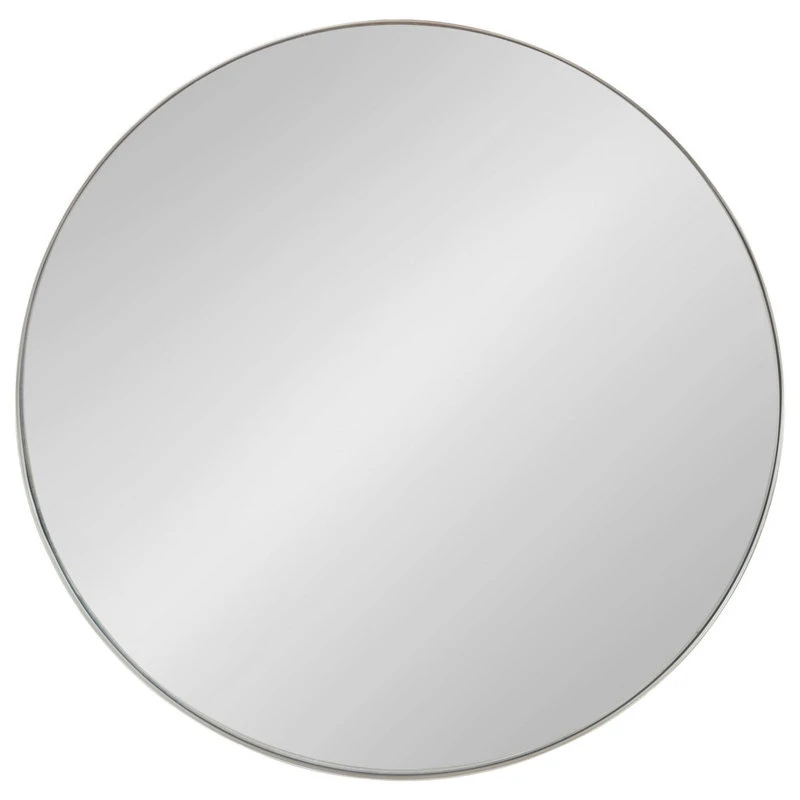 Uniek Rollo Round Framed Wall Mirror, Silver, 28 Diameter 4 Uniek Rollo Round Framed Wall Mirror, Silver, 28 Diameter - Image 2