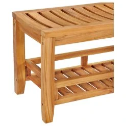 Chic Teak Inc. Teak Wood Bahama Shower Stool And Patio Bench, 47" -Laural Home Shop 23917d830f7f45bb 3167 w800 h800 b1 p0