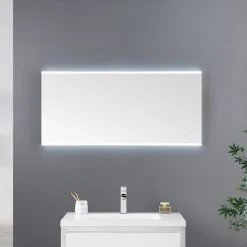 Ove Decors Caro LED 60 X 28 In. Mirror In White And Aluminum Finish 13 Ove Decors Caro LED 60 X 28 In. Mirror In White And Aluminum Finish -Laural Home Shop 23c12c4101e86458 3524 w800 h800 b0 p0