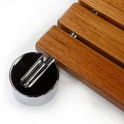 Crosslinks 20" Teak Wood Folding Shower Seat Bench, Foldable Wall Mounted Seat -Laural Home Shop 2491d64f00ef783a 4355 w800 h800 b0 p0