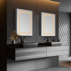 Altair Bojano 24" Clear Glass Surface-Mount/Recessed LED Mirror Medicine Cabinet 27 Altair Bojano 24" Clear Glass Surface-Mount/Recessed LED Mirror Medicine Cabinet -Laural Home Shop 24c17ce602c4e9f5 8103 w800 h800 b0 p0