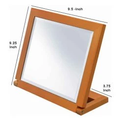 Benjara Wooden Rectangular Tilted Bevelled Mirror Brown And Silver- Saltoro Sherpi -Laural Home Shop 24d1b3530ed6a228 1875 w800 h800 b1 p0