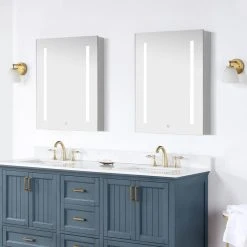 Altair Catola 24" Clear Glass Surface-Mount/Recessed LED Mirror Medicine Cabinet -Laural Home Shop 24e10d0602c4e404 8112 w800 h800 b0 p0