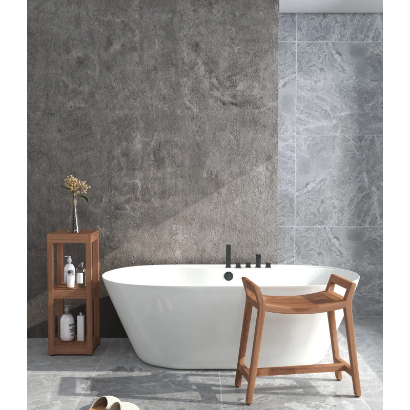 AquaTeak Patented Asia® Ascend Teak Shower Bench With Elevated Height 4 AquaTeak Patented Asia® Ascend Teak Shower Bench With Elevated Height - Image 2