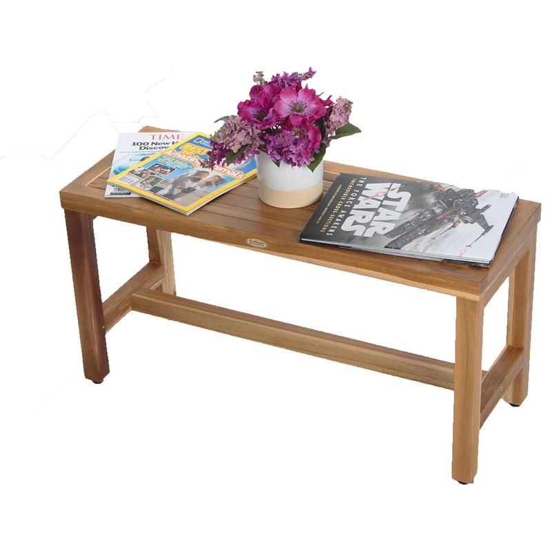 EcoDecors EarthyTeak Classic 35" Teak Shower Bench 6 EcoDecors EarthyTeak Classic 35" Teak Shower Bench - Image 4
