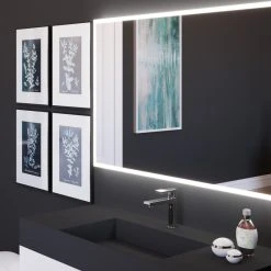 Castello USA Lisa LED Bathroom Mirror, Standard Or Smart, 48" X 30", Standard Mirror -Laural Home Shop 25b19321011199ce 0913 w800 h800 b0 p0