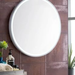James Martin Vanities Cirque 24" Mirror , Glossy White 7 James Martin Vanities Cirque 24" Mirror , Glossy White -Laural Home Shop 25d1cfa00f724a3a 6096 w800 h800 b0 p0