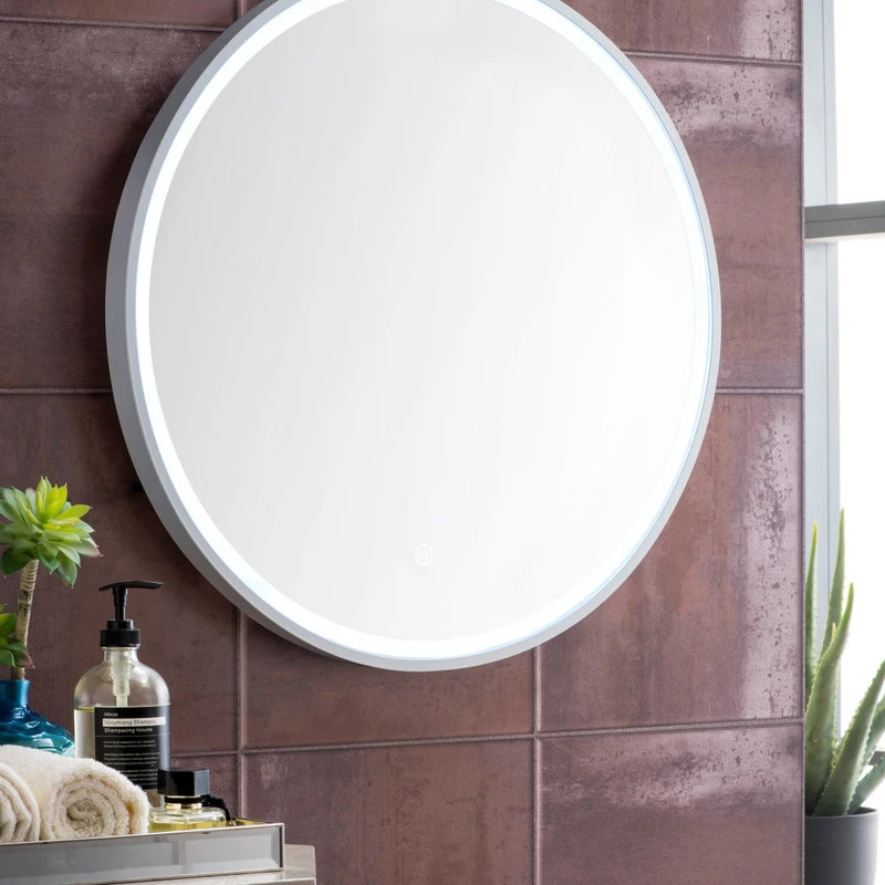 James Martin Vanities Cirque 24" Mirror , Glossy White 5 James Martin Vanities Cirque 24" Mirror , Glossy White - Image 3