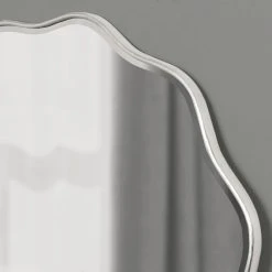 Uniek Viona Round Scalloped Mirror, Silver 26" Diameter 17 Uniek Viona Round Scalloped Mirror, Silver 26" Diameter -Laural Home Shop 25f1052701fc5133 6225 w800 h800 b0 p0