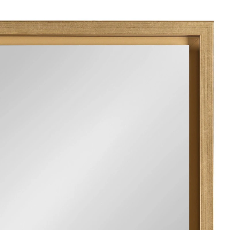 Uniek Evans Framed Floating Wall Mirror, Gold 24x36 5 Uniek Evans Framed Floating Wall Mirror, Gold 24x36 - Image 3