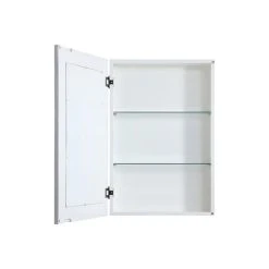 ELEGANT D�COR Elegant Decor MR562233WH Wooden Mirror Medicine Cabinet In Antitque White -Laural Home Shop 26b12ef503ce275f 2226 w800 h800 b1 p0