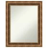 Amanti Art Manhattan Bronze Non-Beveled Wood Bathroom Wall Mirror - 23.5 X 29.5 In.