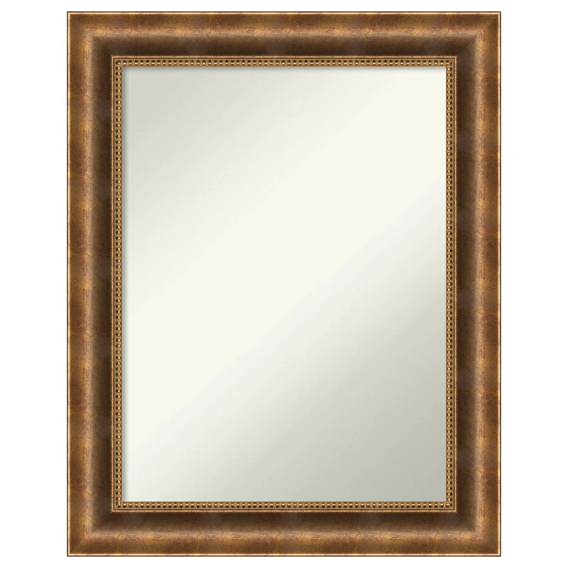 Amanti Art Manhattan Bronze Non-Beveled Wood Bathroom Wall Mirror - 23.5 X 29.5 In. 3 Amanti Art Manhattan Bronze Non-Beveled Wood Bathroom Wall Mirror - 23.5 X 29.5 In.