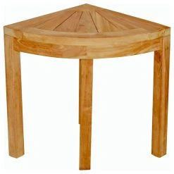 Seven Seas Teak Corner Shower Stool