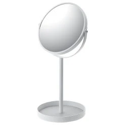 Yamazaki Home Vanity Mirror, Steel, White