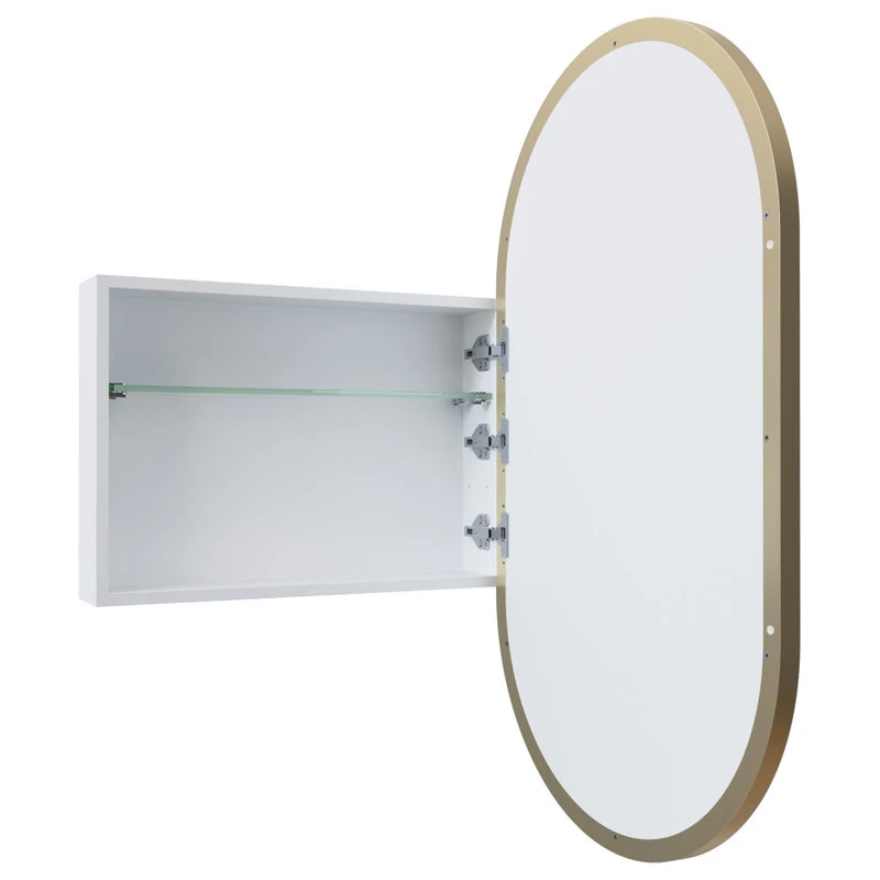 Glass Warehouse Medicine Cabinets, Satin Brass 4 Glass Warehouse Medicine Cabinets, Satin Brass - Image 2