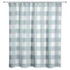 DDCG Sea Glass Buffalo Check 71x74 Shower Curtain
