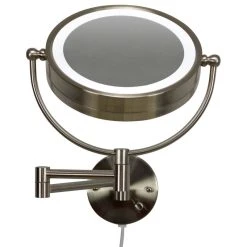 American Imaginations 20.83-in. Round Stainless Steel Wall Mount Magnifying Mirror 11 American Imaginations 20.83-in. Round Stainless Steel Wall Mount Magnifying Mirror -Laural Home Shop 28f1a52600dbacb4 2108 w800 h800 b1 p0
