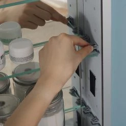 Ove Decors Sevan 24 In. Medicine Cabinet In Aluminum Finish 19 Ove Decors Sevan 24 In. Medicine Cabinet In Aluminum Finish -Laural Home Shop 2901be07008c2682 3522 w800 h800 b0 p0