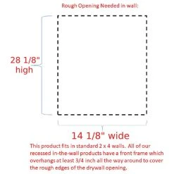 Timber Tree Cabinets Tyndall On The Wall Primed Cabinet 29.5h X 15.5w X 3.5d -Laural Home Shop 29417f14031a1f7c 0679 w800 h800 b1 p0