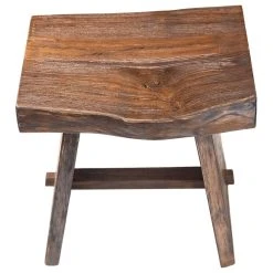 Nordic Style Teak Stool With Curved Seat -Laural Home Shop 295134fc02d59854 4093 w800 h800 b1 p0