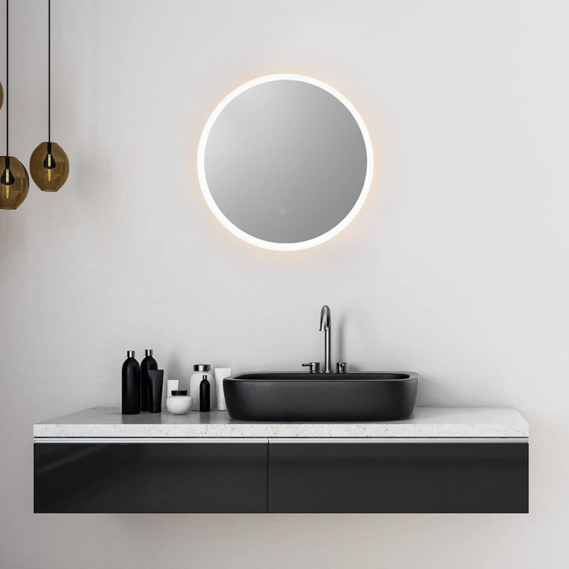 Altair Dimora Round Frameless Modern Bathroom/Vanity LED Lighted Wall Mirror, 24" 11 Altair Dimora Round Frameless Modern Bathroom/Vanity LED Lighted Wall Mirror, 24" - Image 9