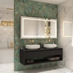 AQUADOM Signature Royale LED Medicine Cabinet Defogger 60''x30"x5" 14 AQUADOM Signature Royale LED Medicine Cabinet Defogger 60''x30"x5" -Laural Home Shop 2a11062500b4e251 0939 w800 h800 b0 p0