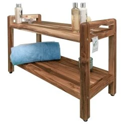 EcoDecors EarthyTeak Classic Shower Bench, Shelf And LiftAide Arms, 35" -Laural Home Shop 2a310f160fdd0bc2 2268 w800 h800 b1 p0