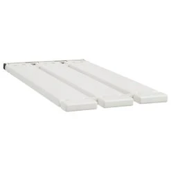 Seachrome Corporation 29" X 15" Removable Tri-Fold Tub Seat, White Molded 4" Slats