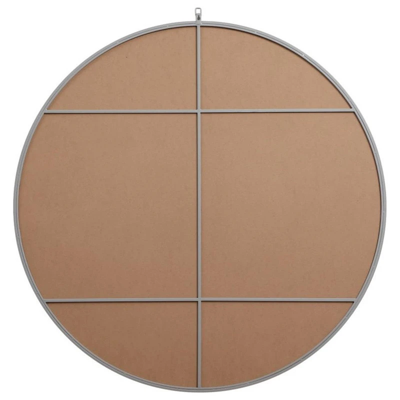 Elegant Furniture & Lighting Elegant Decor Eternity 48" Mid Century Metal Frame Hooked Mirror In Gray 6 Elegant Furniture & Lighting Elegant Decor Eternity 48" Mid Century Metal Frame Hooked Mirror In Gray - Image 4